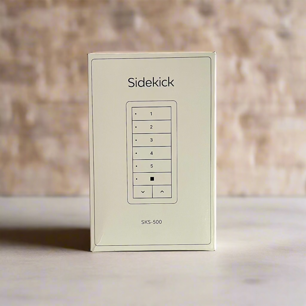 
                  
                    Bond Sidekick box showing line drawing of the remote
                  
                